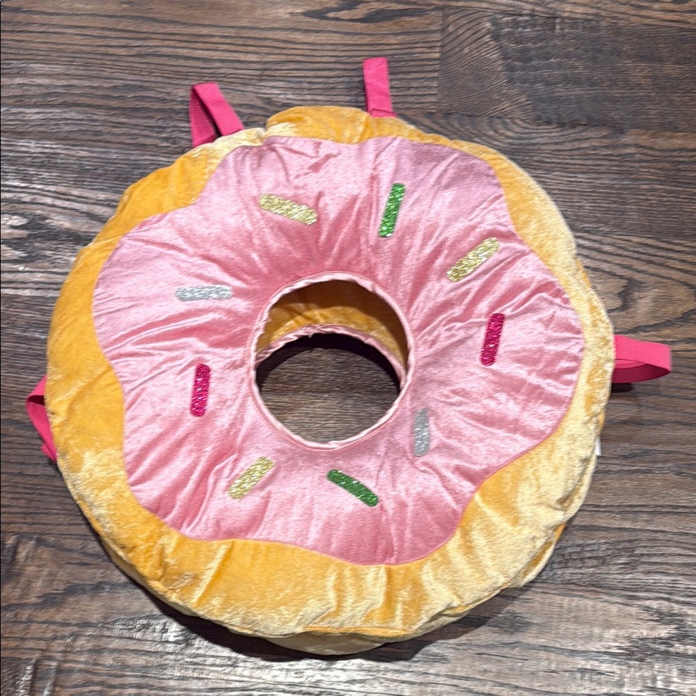 Pink and Yellow Donut Plush Costume